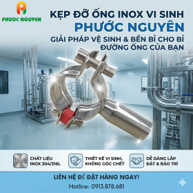 Kẹp Đỡ Ống Inox Vi Sinh Phước Nguyên