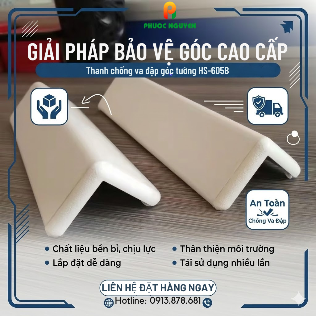 Thanh chống va đập góc tường HS-605B