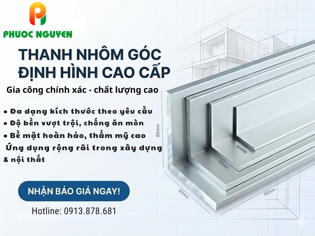 Thanh nhôm chữ V Phước Nguyên
