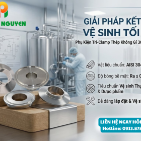 Khớp Nối Vi Sinh Inox Chuẩn ISO: Bền - Sạch - Rẻ.