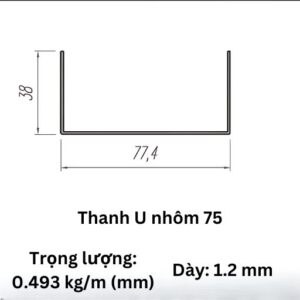 Thanh nhôm chữ U Phước Nguyên - Ảnh 6