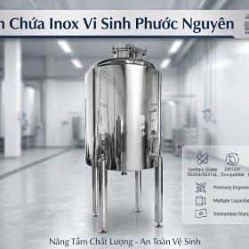 Bồn chứa Inox Vi sinh - Giải Pháp Lưu Trữ Thông Minh – Bảo Vệ Chất Lượng Thành Phẩm Tuyệt Đối
